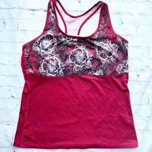 NWOT Women’s XL Skirt Sports Performance Tankini Tank Top